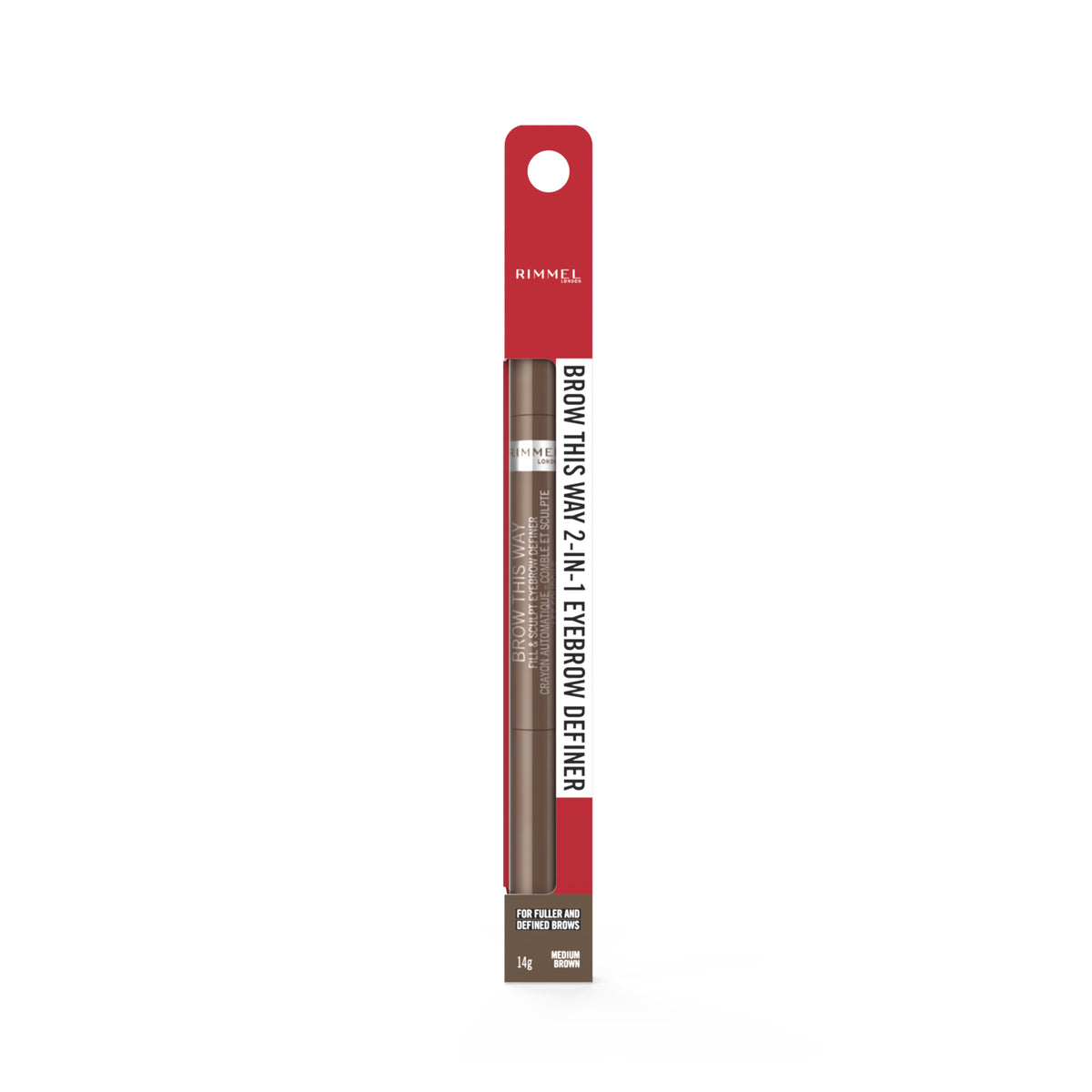 Rimmel Brow This Way 2in1 Fill & Sculpt MEDIUM BROWN NP