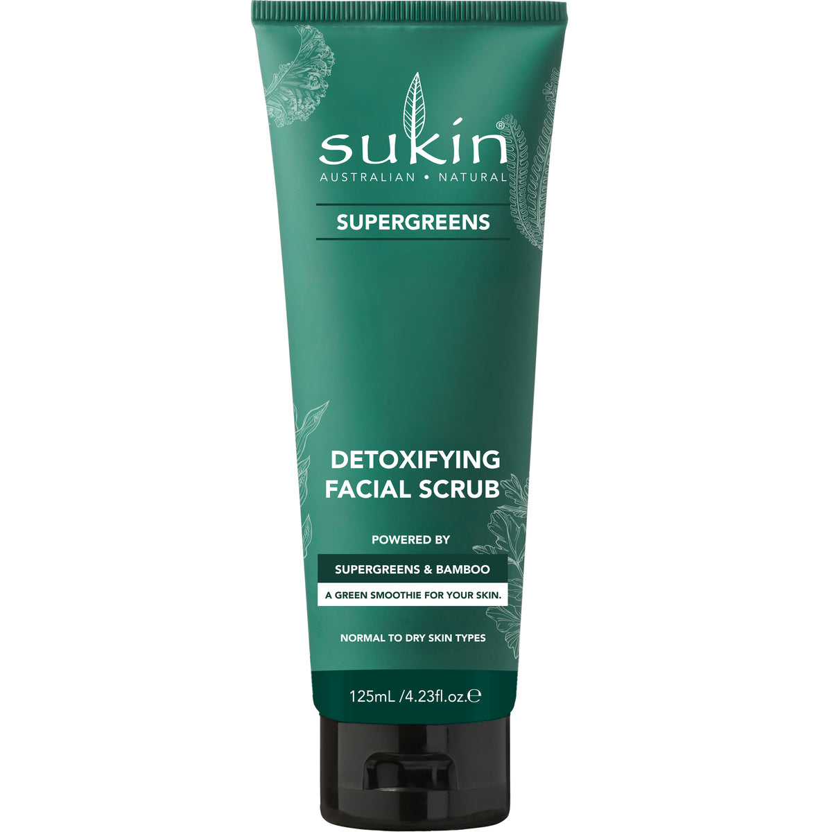 SUKIN SUPERGREENS DETOXIFYING FACIAL SCRUB 125ML