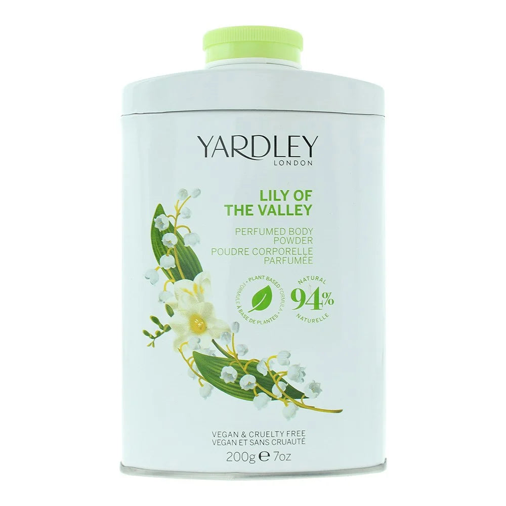 Yardley English Lily of the Valley Perfumed Talcum Body Powder 200g