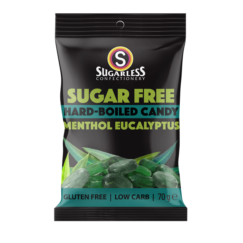 Sugarless Confectionery Aura Menthol Eucalyptus 70g