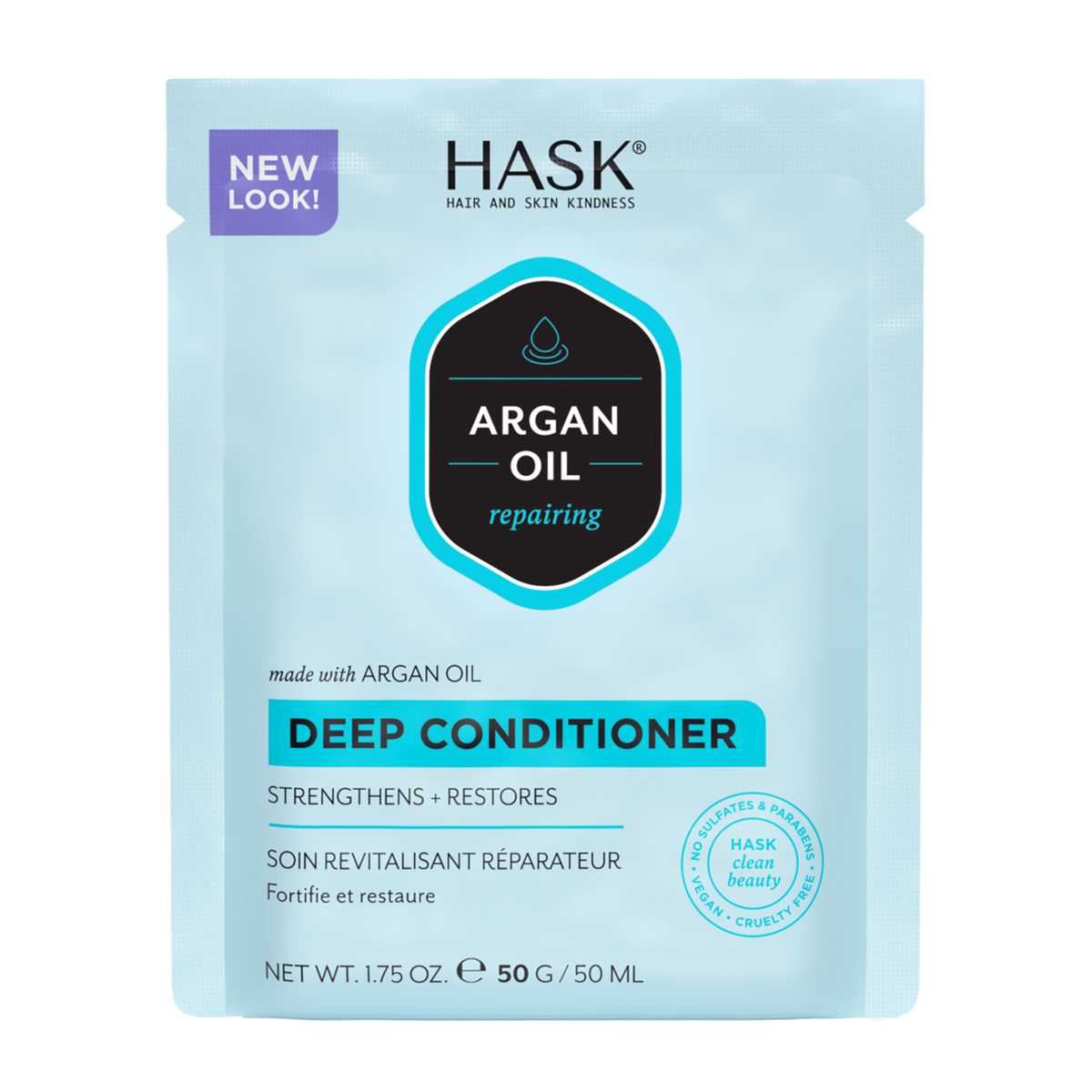 Hask Argan Oil Repairing Deep Conditioner Treatment Pack 50g