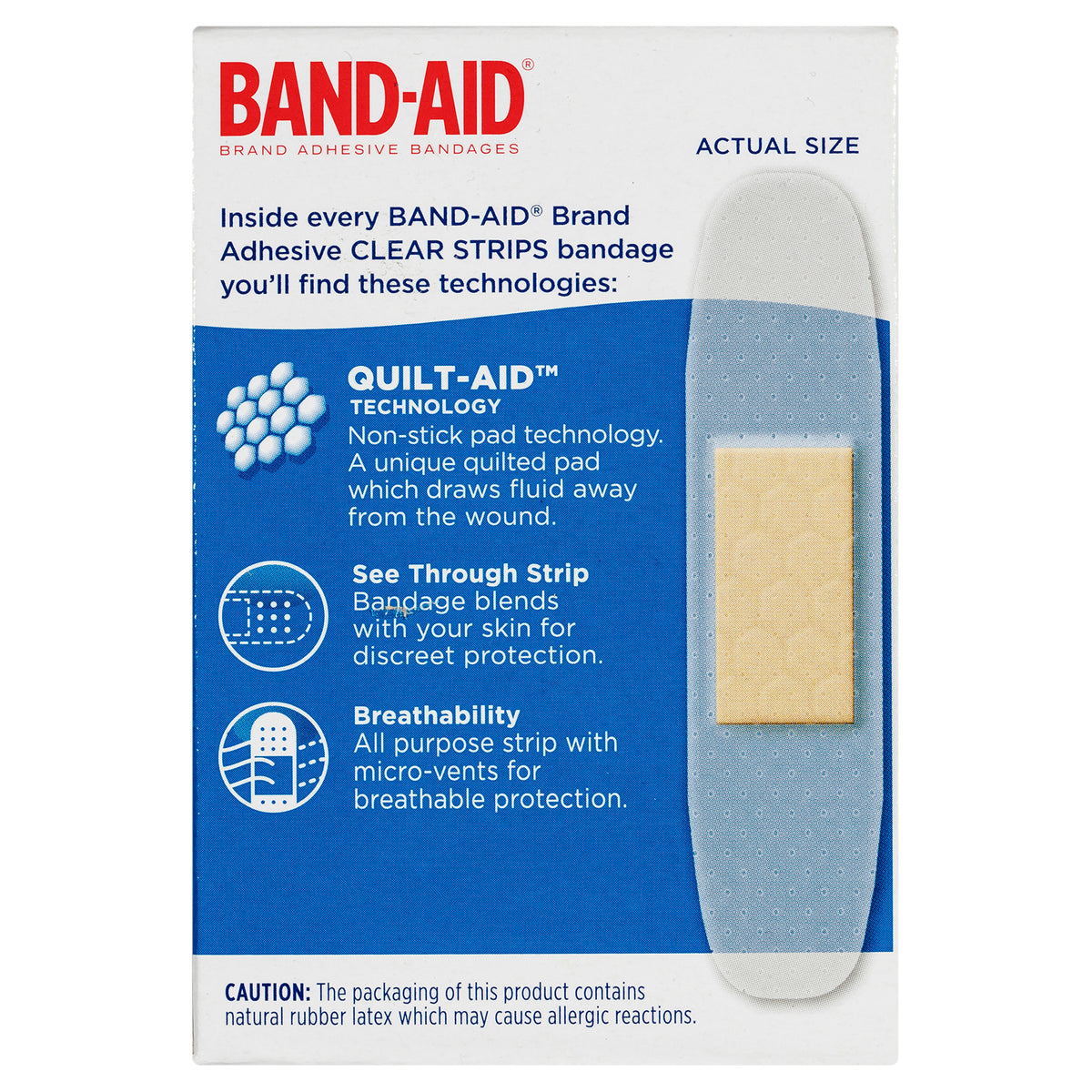 Band-Aid Clear Strips 40 Pack