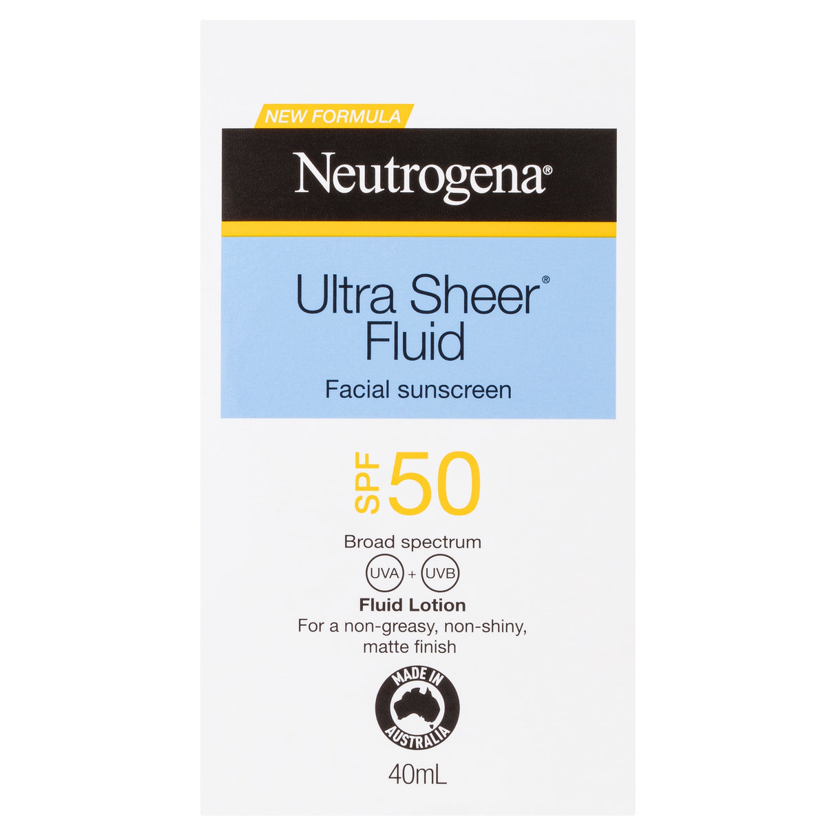Neutrogena Ultra Sheer Face Fluid SPF 50 40 mL