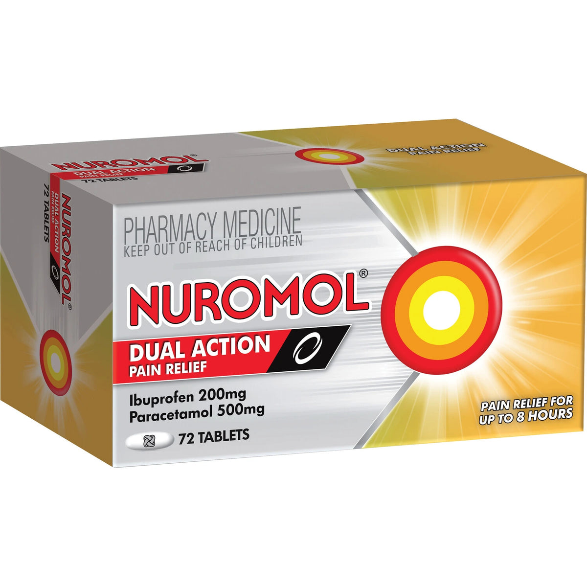 Nuromol Dual Action 72 Tablets