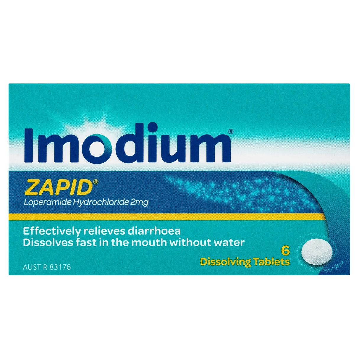 Imodium Zapid Diarrhoea Tablets 6 Pack