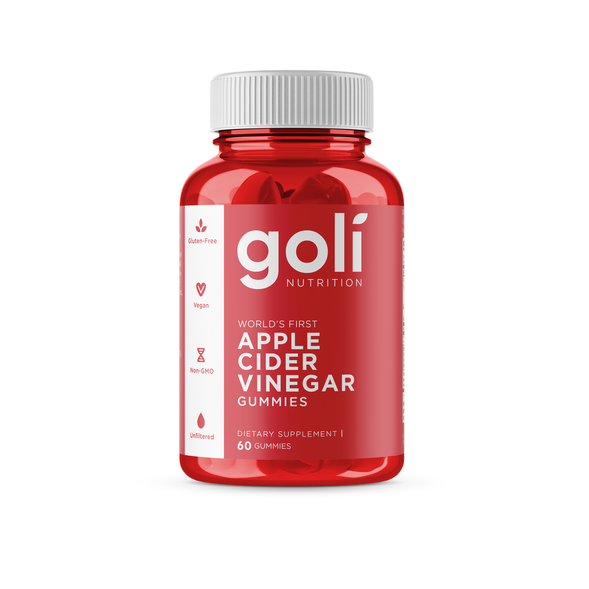 Goli Nutrition Apple Cider Vinegar Gummies 60pc