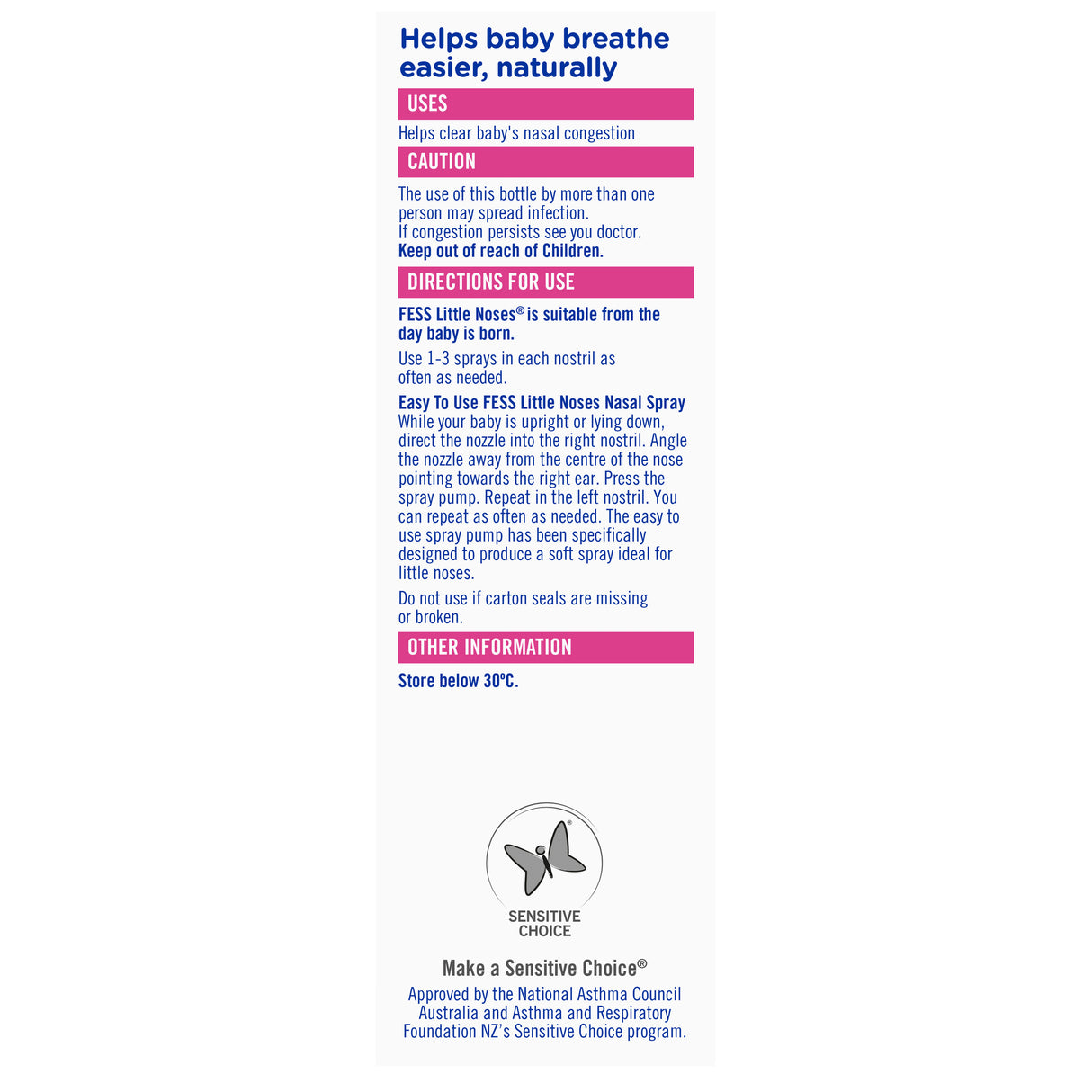 Fess Little Noses Spray 15ml single