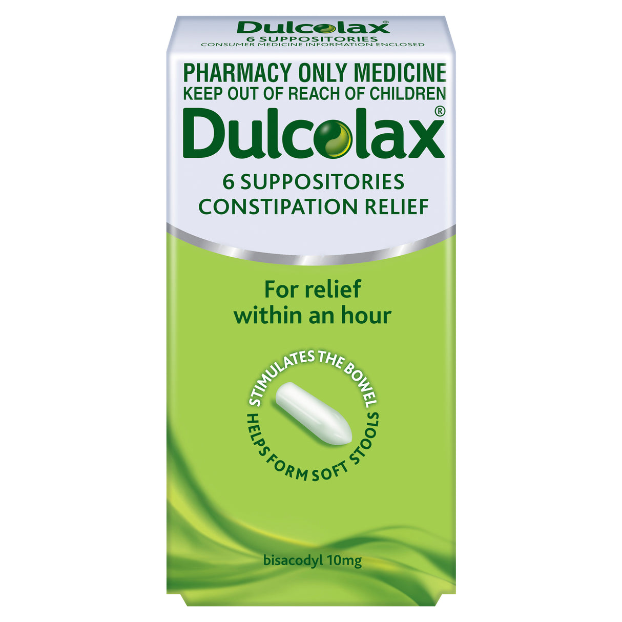 Dulcolax Suppositories 6 Pack