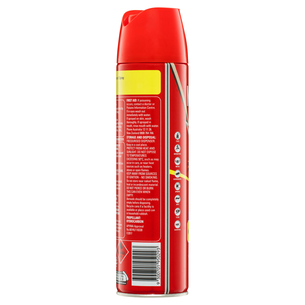 MORTEIN Odourless Fly & Mosquito Killer spray 350g
