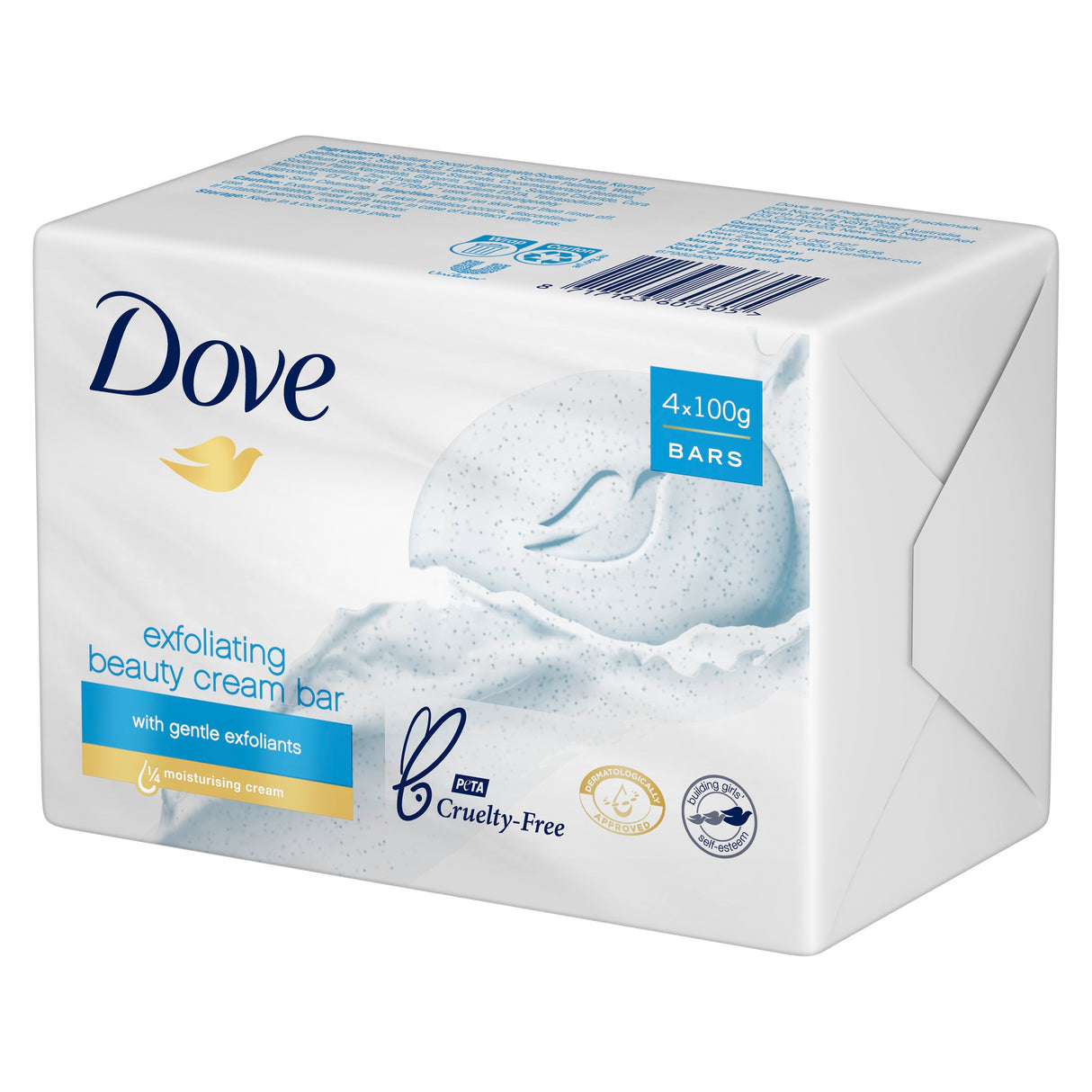 Dove Soap Bar Exfoliating 4X100g