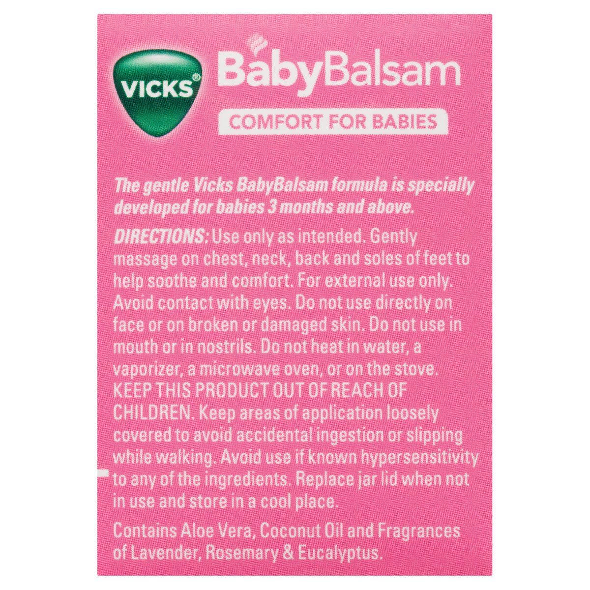 Vicks Baby Balsam Decongestant Rub 100g