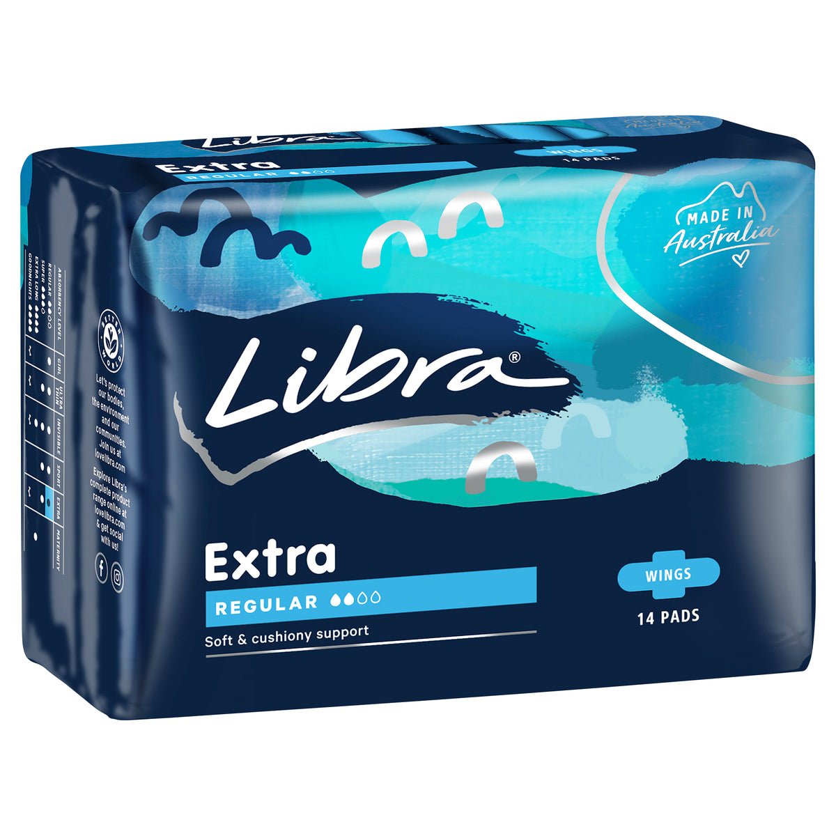 Libra Extra Pads Regular with Wings 14 pack