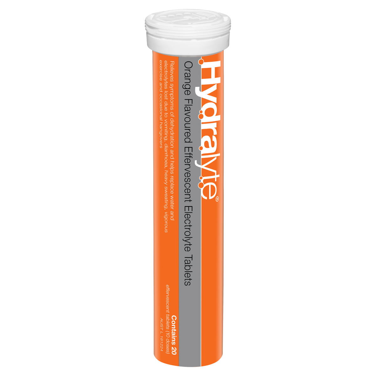 Hydralyte Effervescent Electrolyte Tablets Orange Tablets 20s