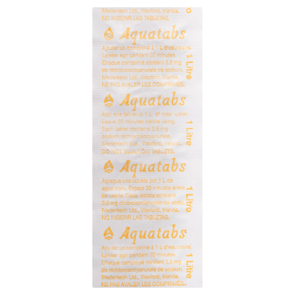 Aquatabs Water Purification Tablets - Box of 50 Tablets