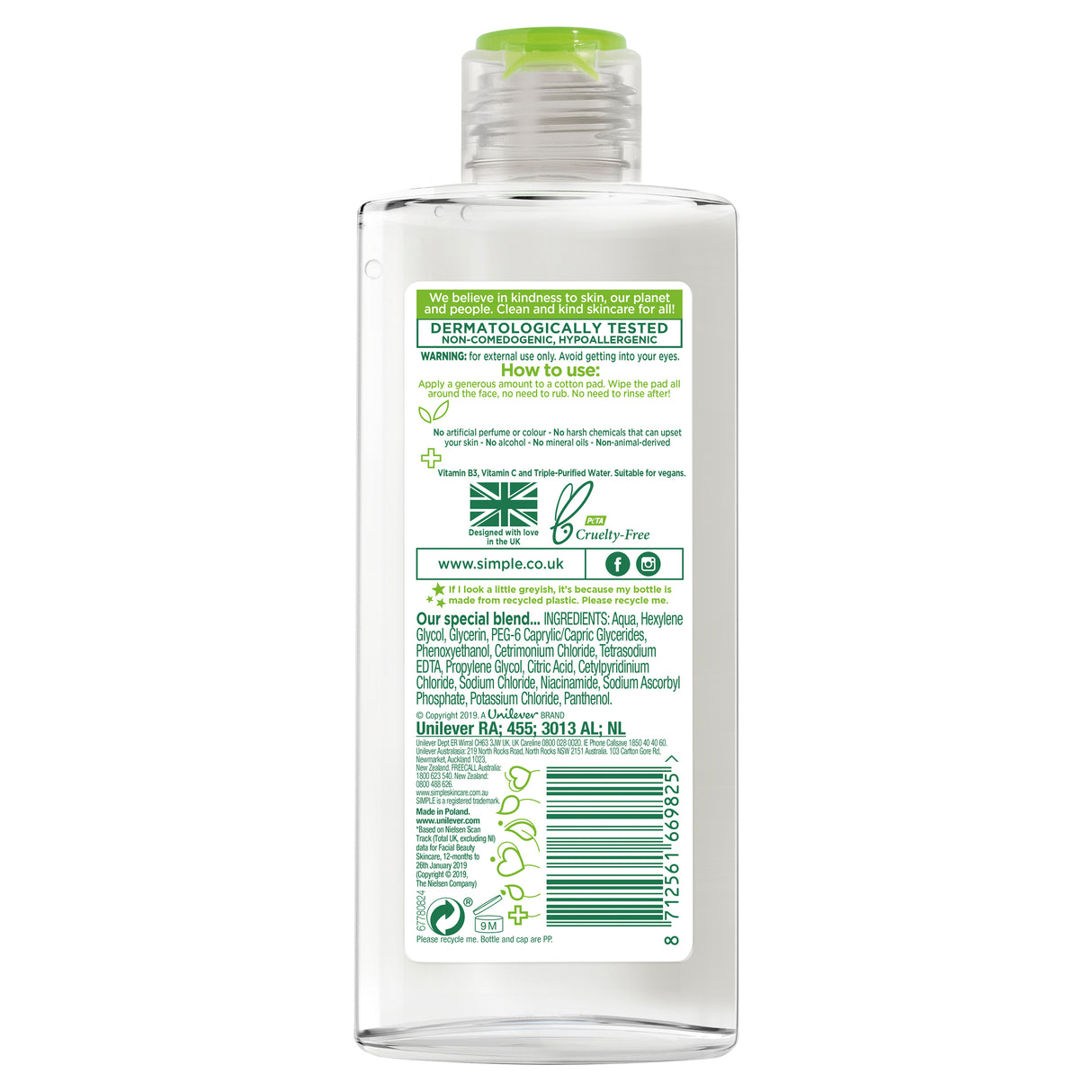 Simple Cleansing Water Micellar 200ml