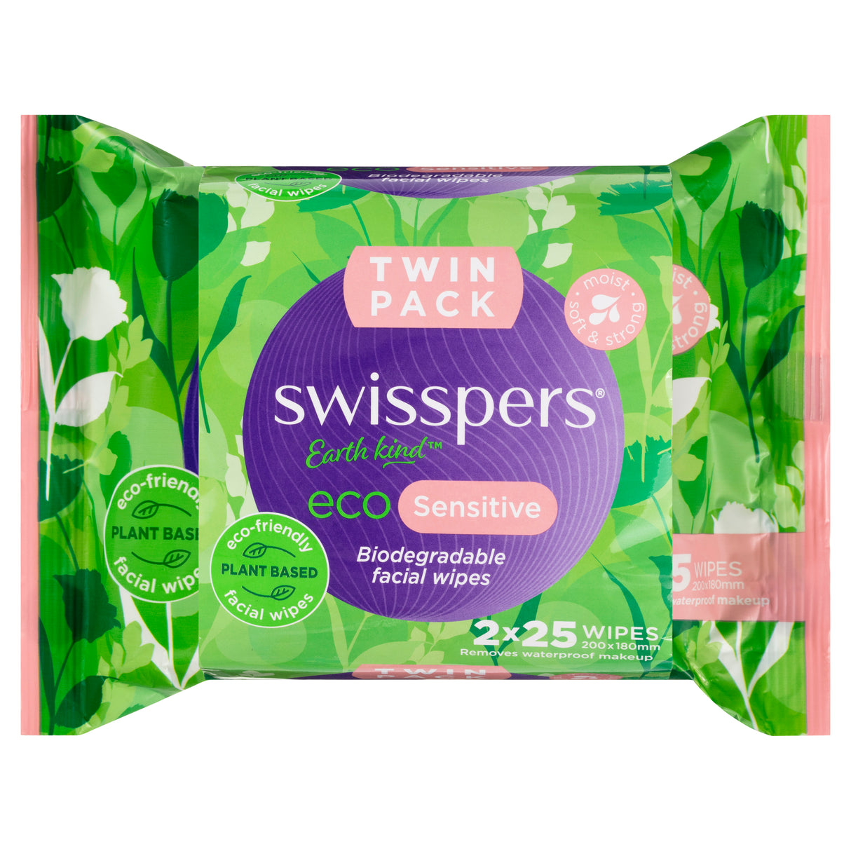 SWISSPERS Eco Sens Fac Wipes 25px2pk