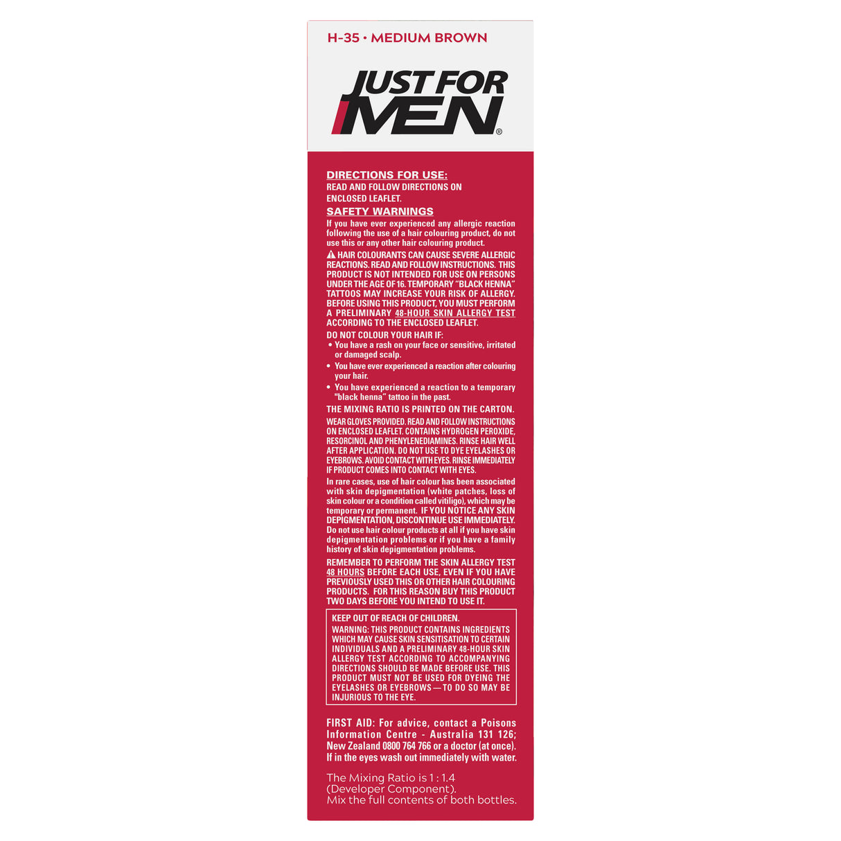 Just For Men Shampoo-In Haircolour Medium Brown