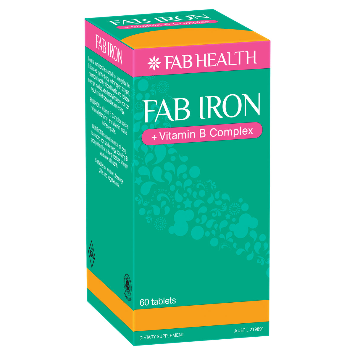 Fab Iron + Vitamin B Complex 60s