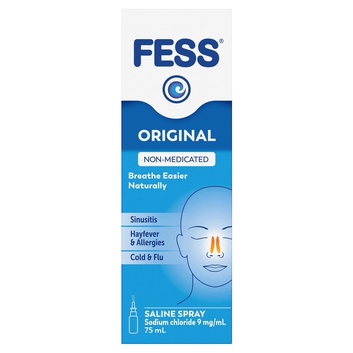 FESS Original Nasal Saline Spray 75 mL