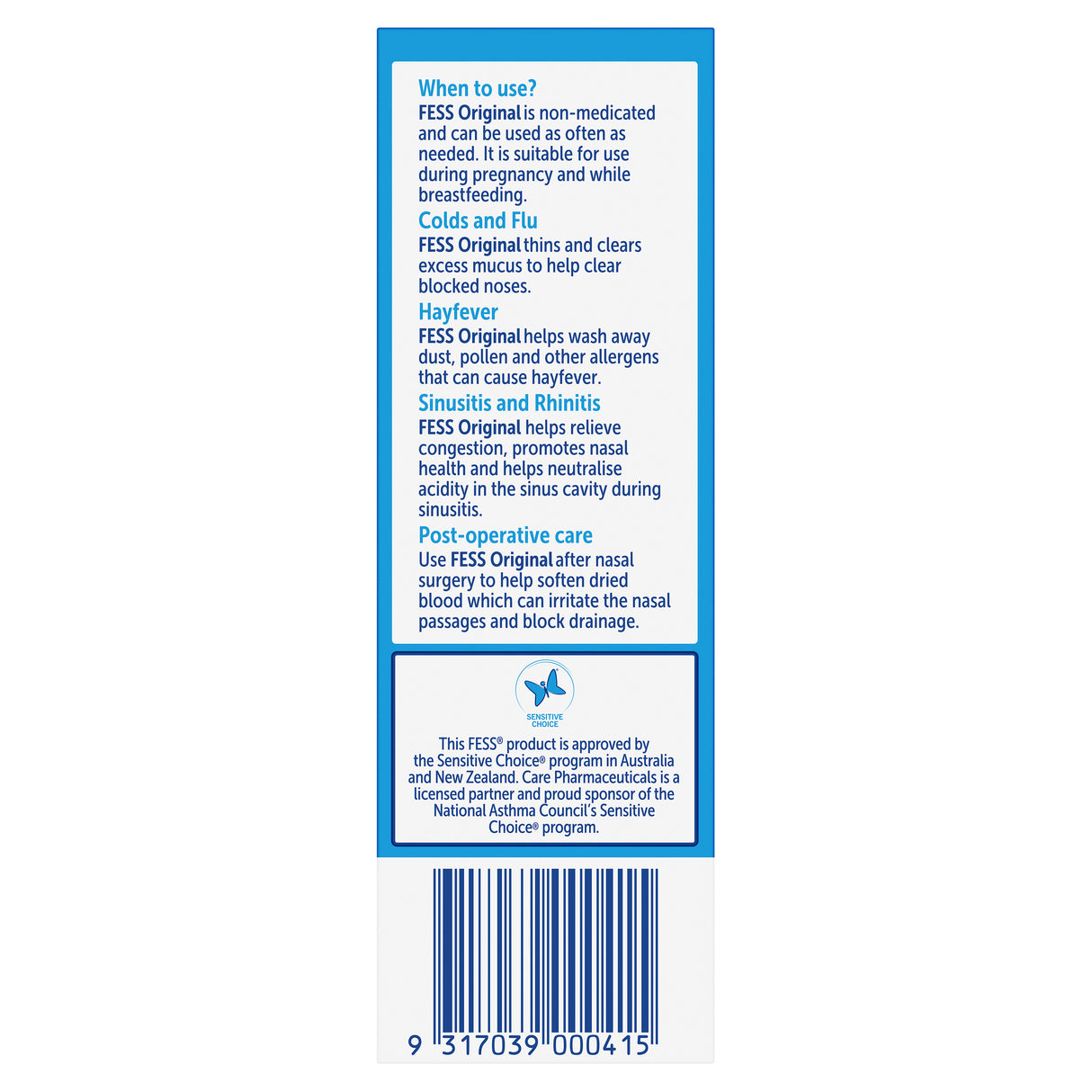 FESS Original Nasal Saline Spray 75 mL