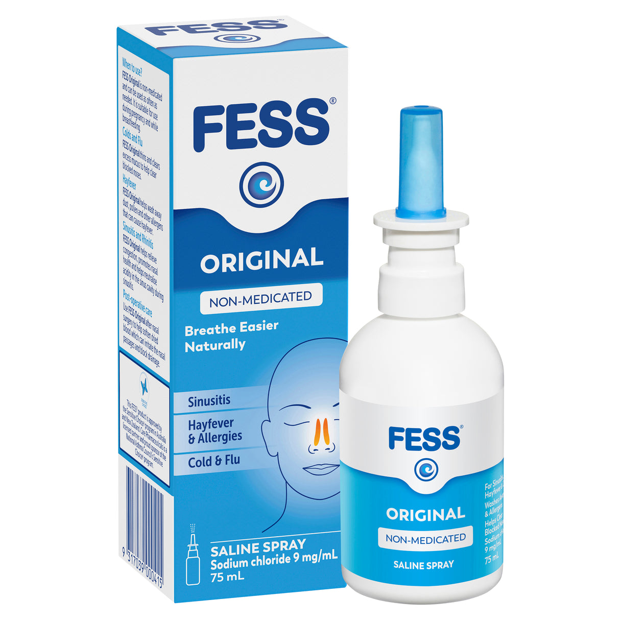 FESS Original Nasal Saline Spray 75 mL