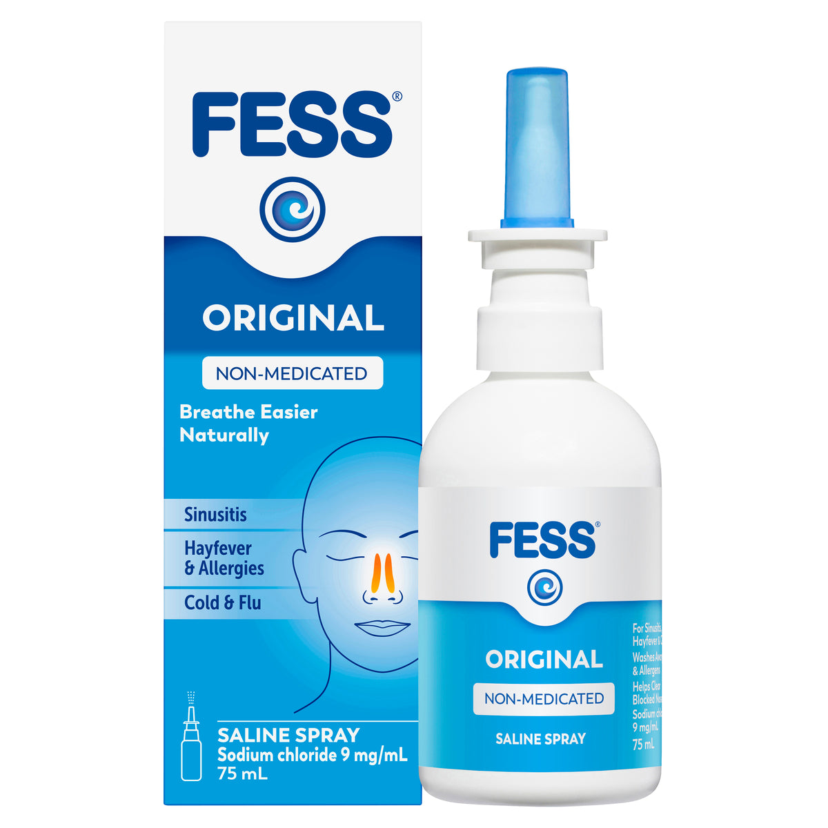 FESS Original Nasal Saline Spray 75 mL