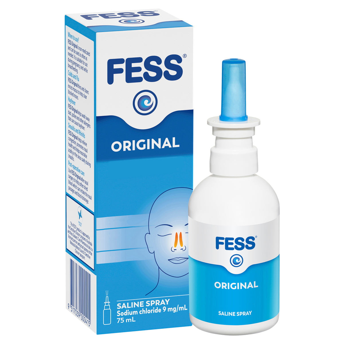 FESS Original Nasal Saline Spray 75 mL