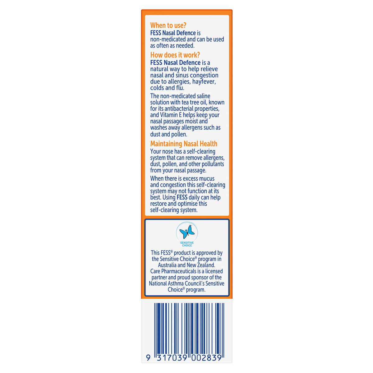 FESS Nasal Defence 30ml Spray