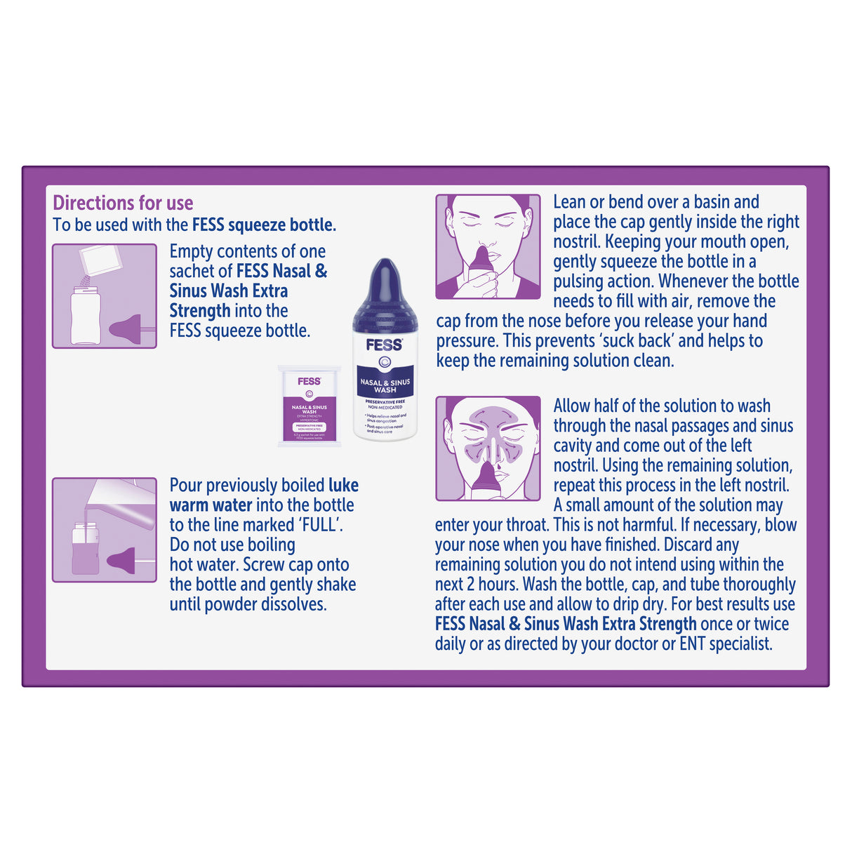 FESS Nasal and Sinus Wash 24 x 6.3g