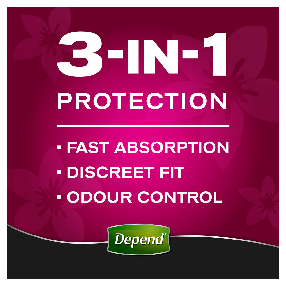 Depend Real Fit Incontinence Underwear Regular Women Medium 8 Pack