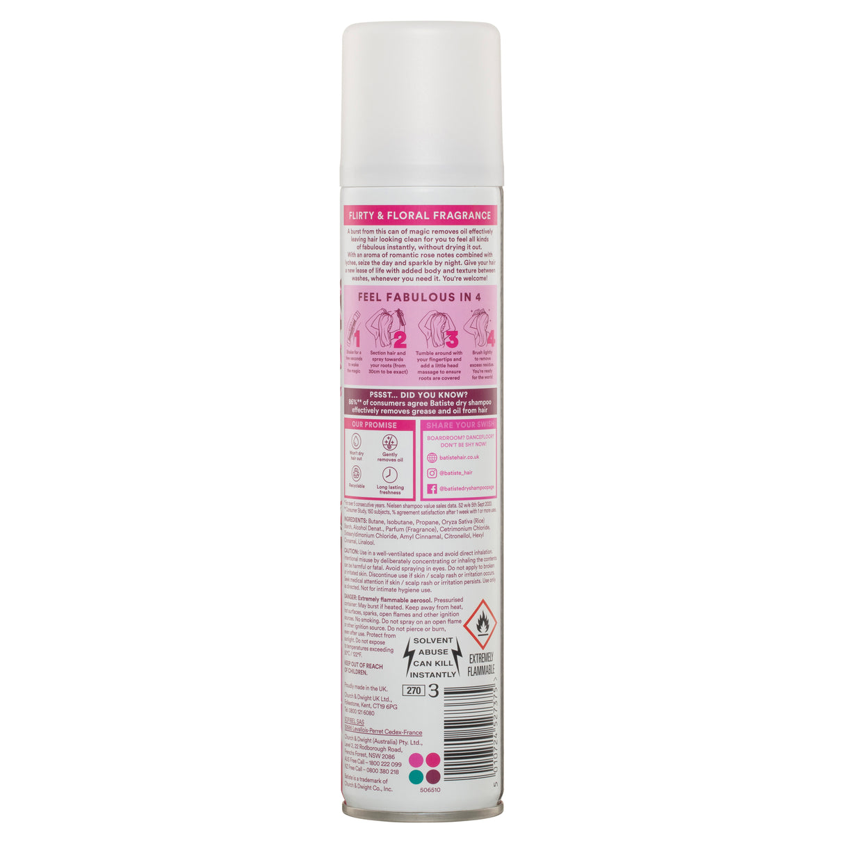 Batiste Blush Dry Shampoo 200mL