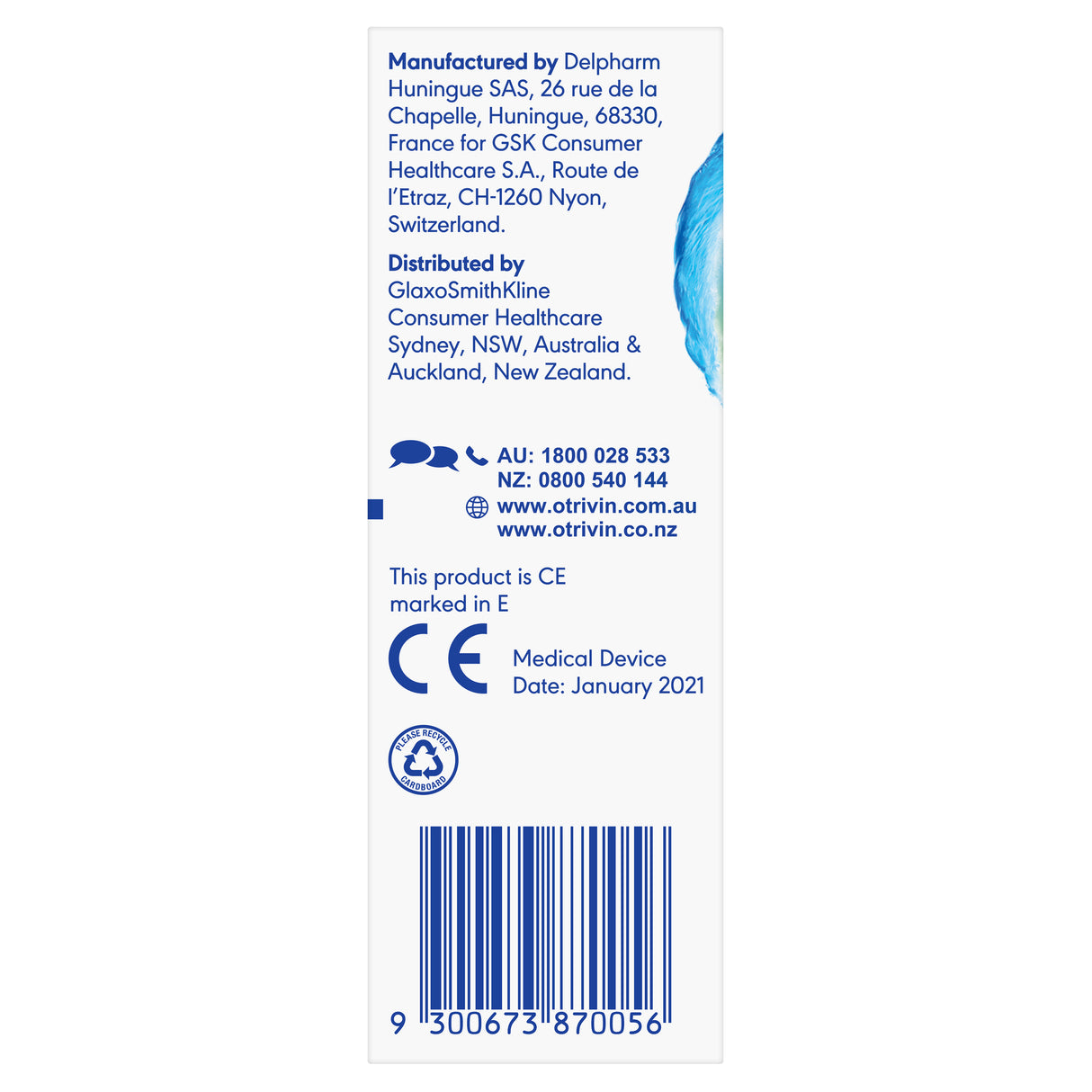 Otrivin Baby & Kids Natural Nasal Spray for Relief of Nasal Congestion and Blocked Nose, 15mL