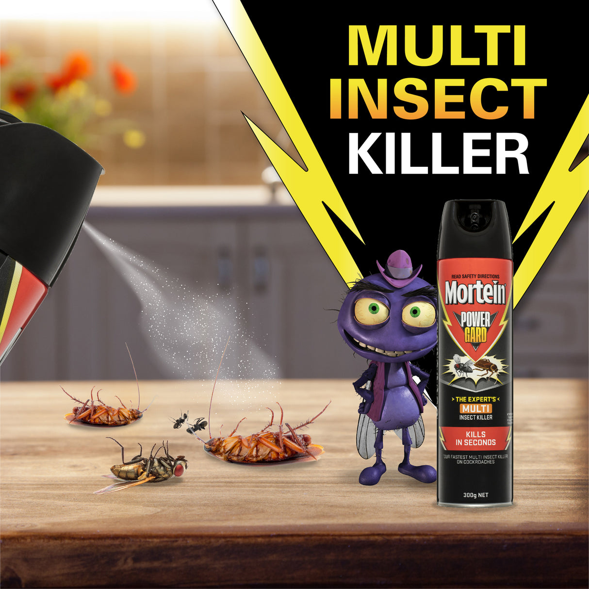 Mortein PowerGard Multi Insect Killer 300g