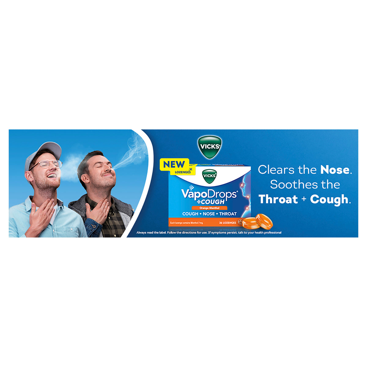 VICKS Vapodrops+Cough Orange 36