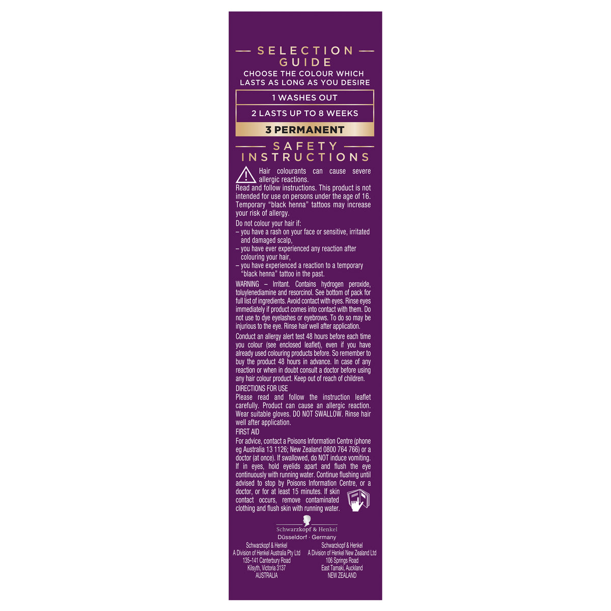 Schwarzkopf Napro Palette 1-08 Black Burgundy