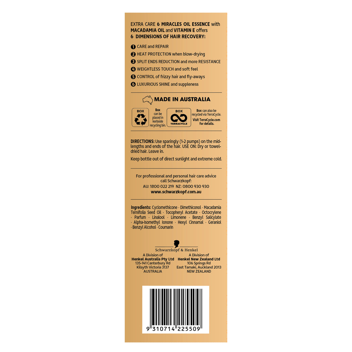 Schwarzkopf Extra Care 6 Miracles Oil Essence 100 mL