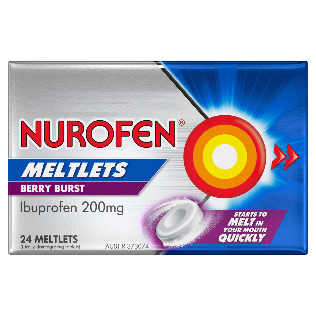 NUROFEN Meltlets Berry Burst 200mg 24 Pack