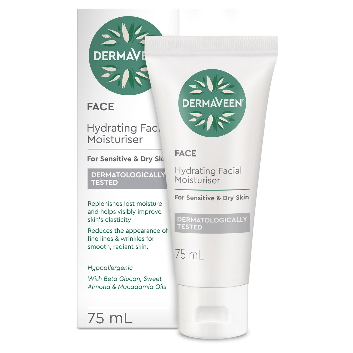 DermaVeen Face Hydrating Moisture 75ml