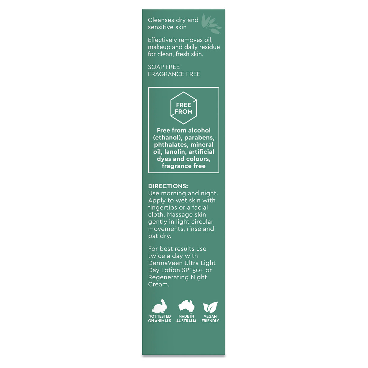 DermaVeen Face Foaming Cleanser 125ml