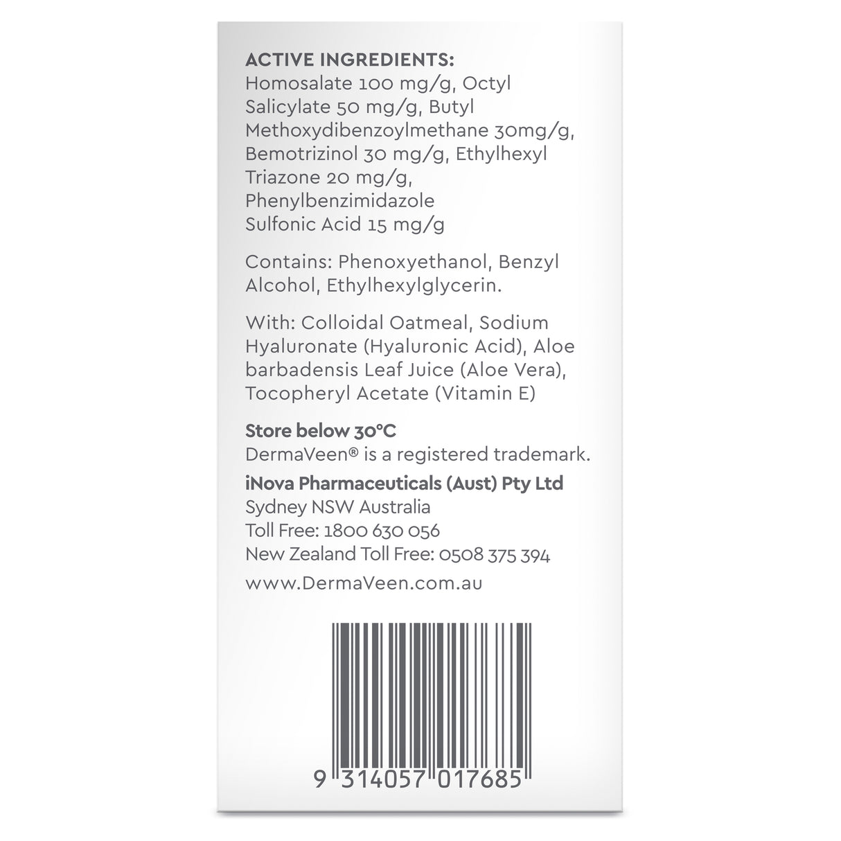 DermaVeen Face Ultra Light Lotion SPF50+ 50ml