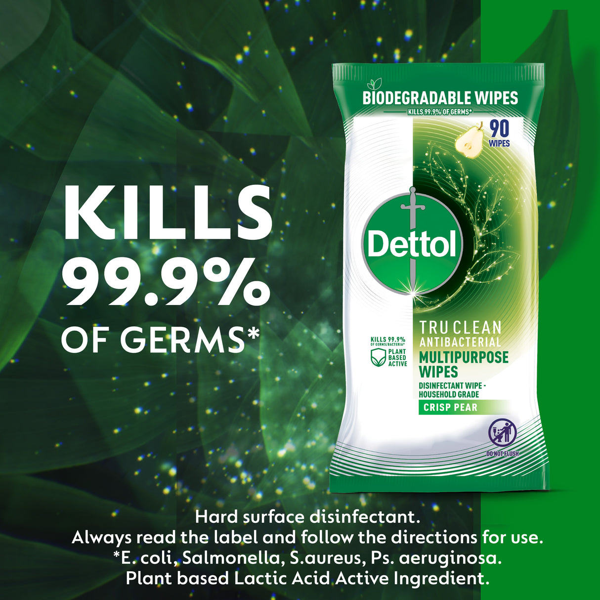 Dettol TruClean Surface Wipes Pear 90s