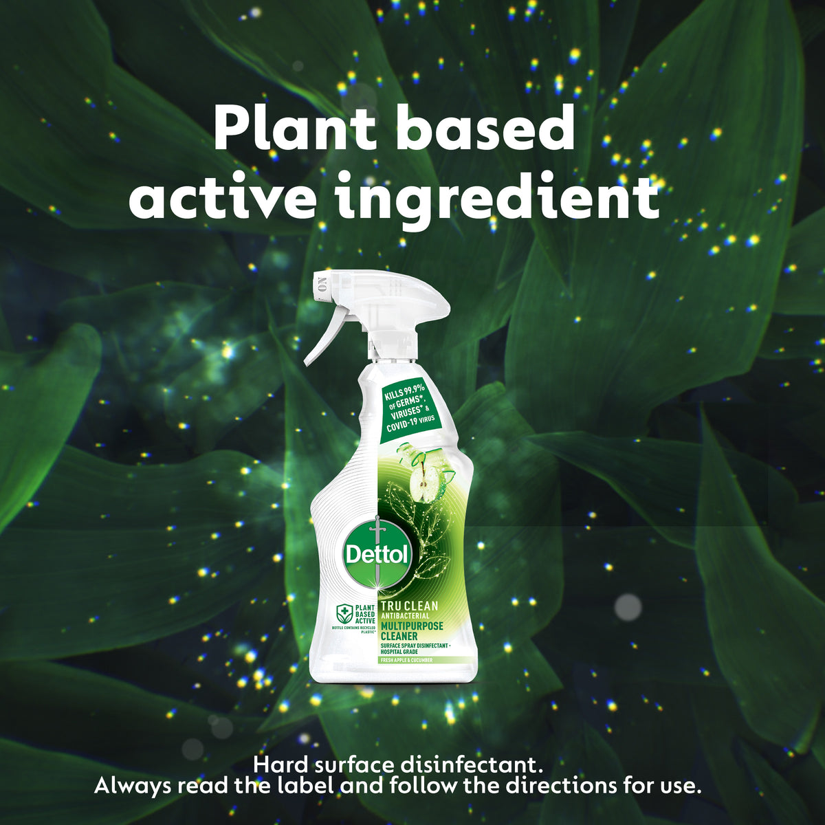 Dettol Tru Clean Antibacterial Multipurpose Trigger Fresh Apple and Cucumber 500ml
