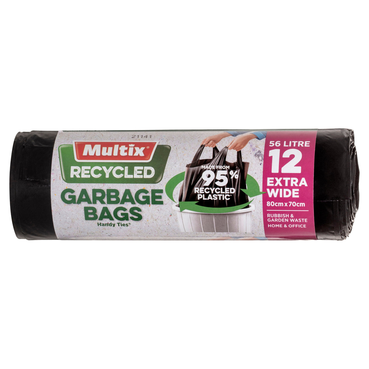 Multix Recycled Garbage Bags 12pk