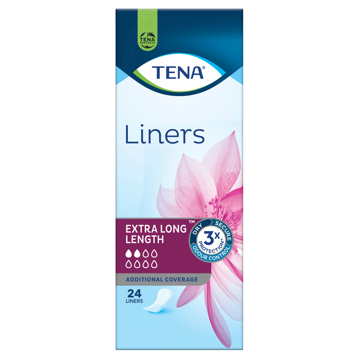 TENA Extra Long Length Liner 24 pack
