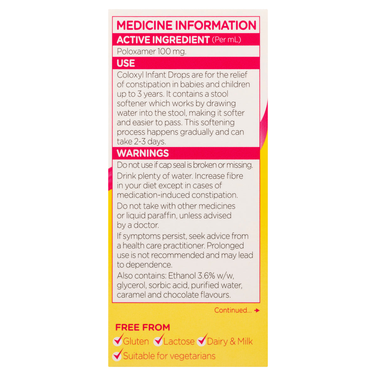Coloxyl Infant Drops 30 mL Oral Drops