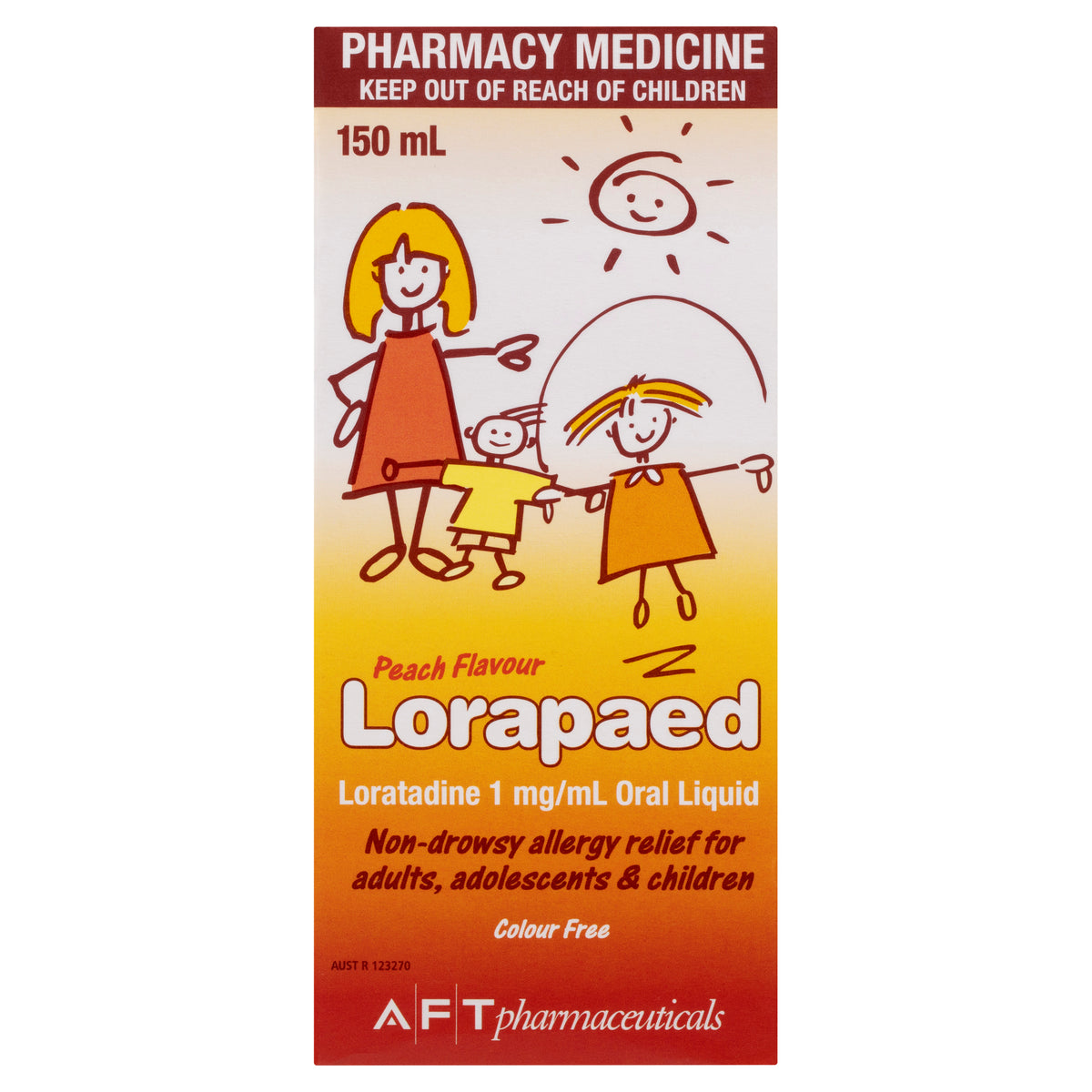 Lorapaed Liquid Peach Flavour 150 mL