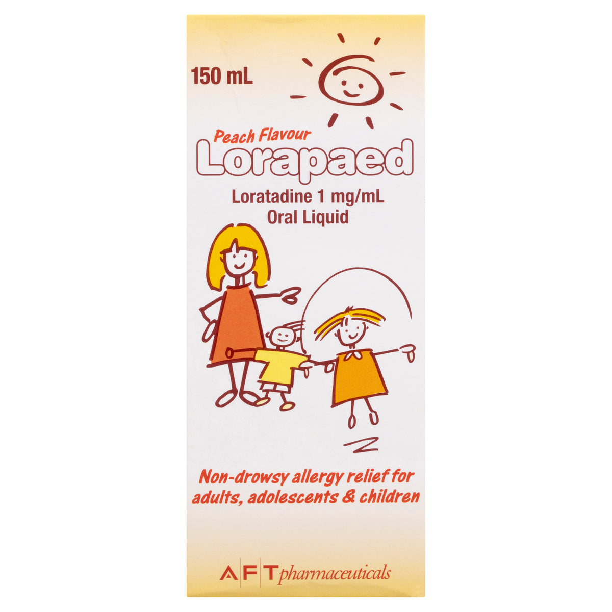 Lorapaed Liquid Peach Flavour 150 mL