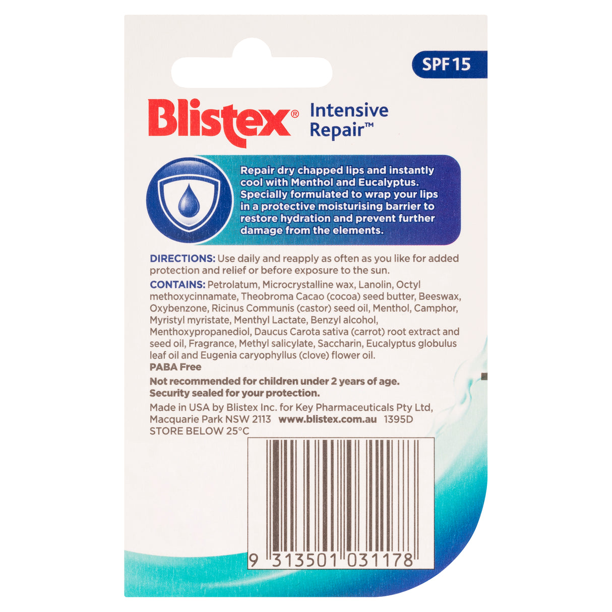 Blistex Intensive Repair Lip Balm SPF 15 7 g