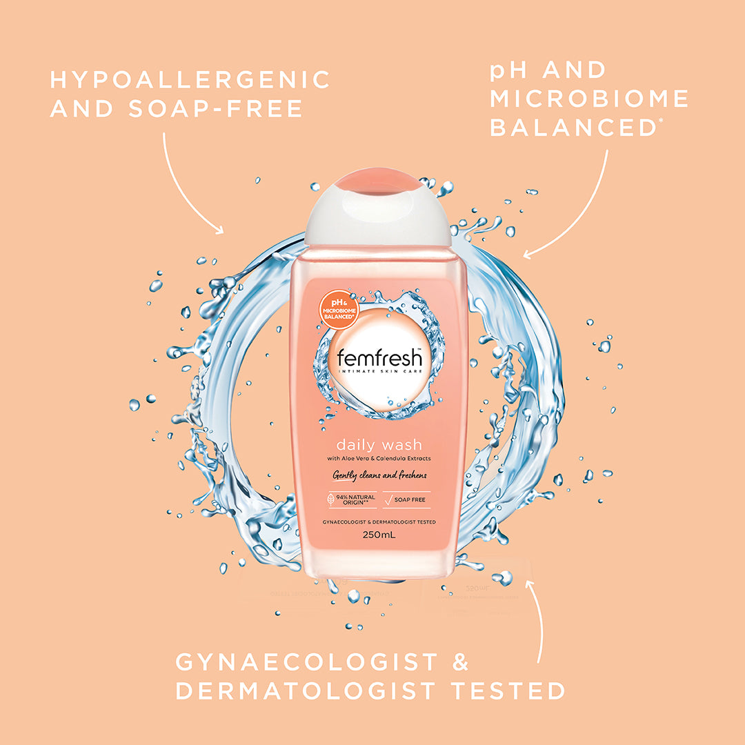 Femfresh Daily Intimate Wash with Aloe Vera and Calendula Extract 250 mL
