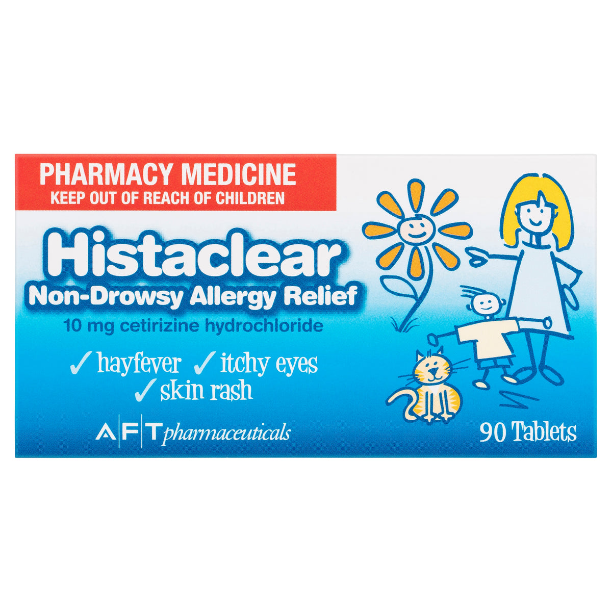 Histaclear Non-Drowsy Allergy Relief Tablets 10 mg 90 Tablets